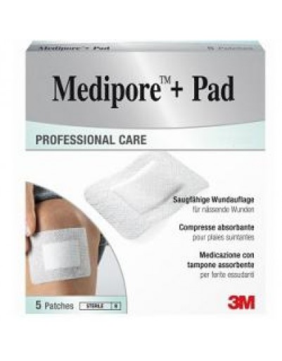 MEDIPORE+PAD MED 10X15CM 5PZ