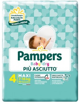 PAMPERS BD DOWNCOUNT MAXI 18PZ