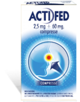 ACTIFED*12CPR 2,5MG+60MG