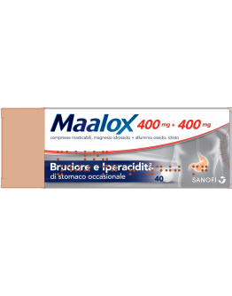 MAALOX*40CPR MAST 400MG+400MG